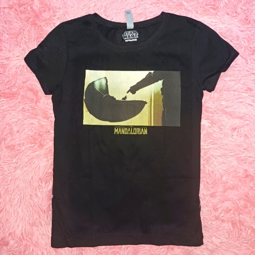 NWOT STAR WARS Kid Graphic T Shirt BLAC Cotton - L, 14 Inches Wide